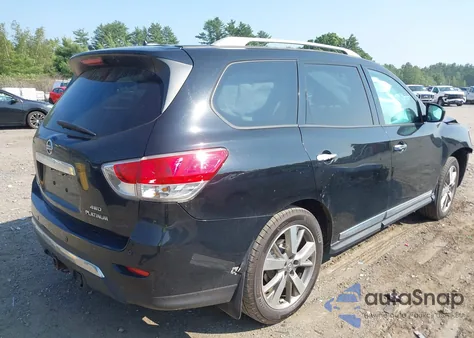 2014 Nissan Pathfinder Platinum z USA, uszkodzony, nr VIN 5N1AR2MM6EC608190